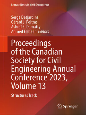 cover image of Proceedings of the Canadian Society for Civil Engineering Annual Conference 2023, Volume 13